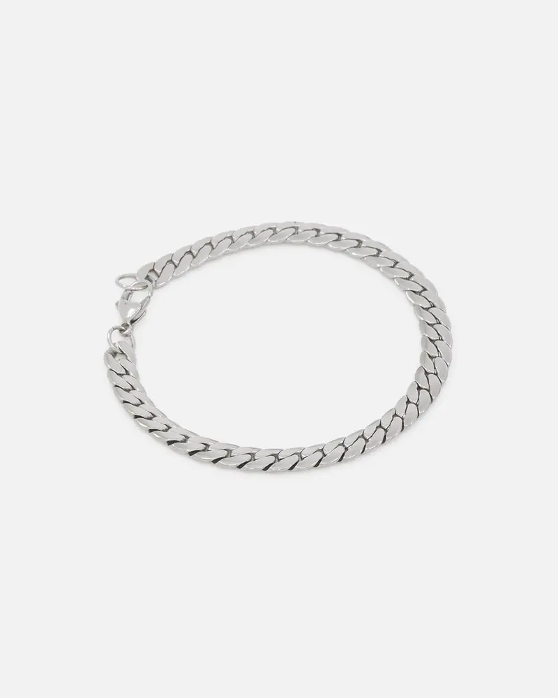 Saint Morta Flat Cuban Snake Bracelet Stainless Steel 1