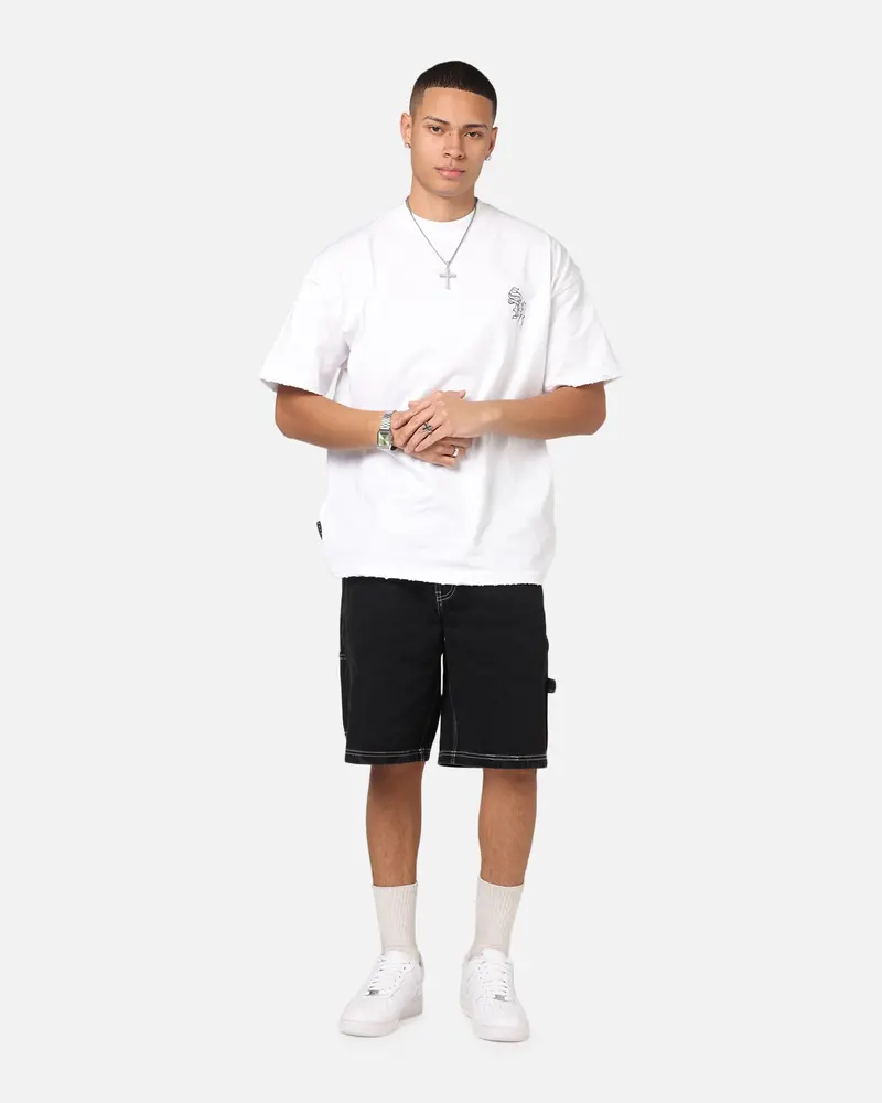 Saint Morta Fray Boxy T-Shirt White 2