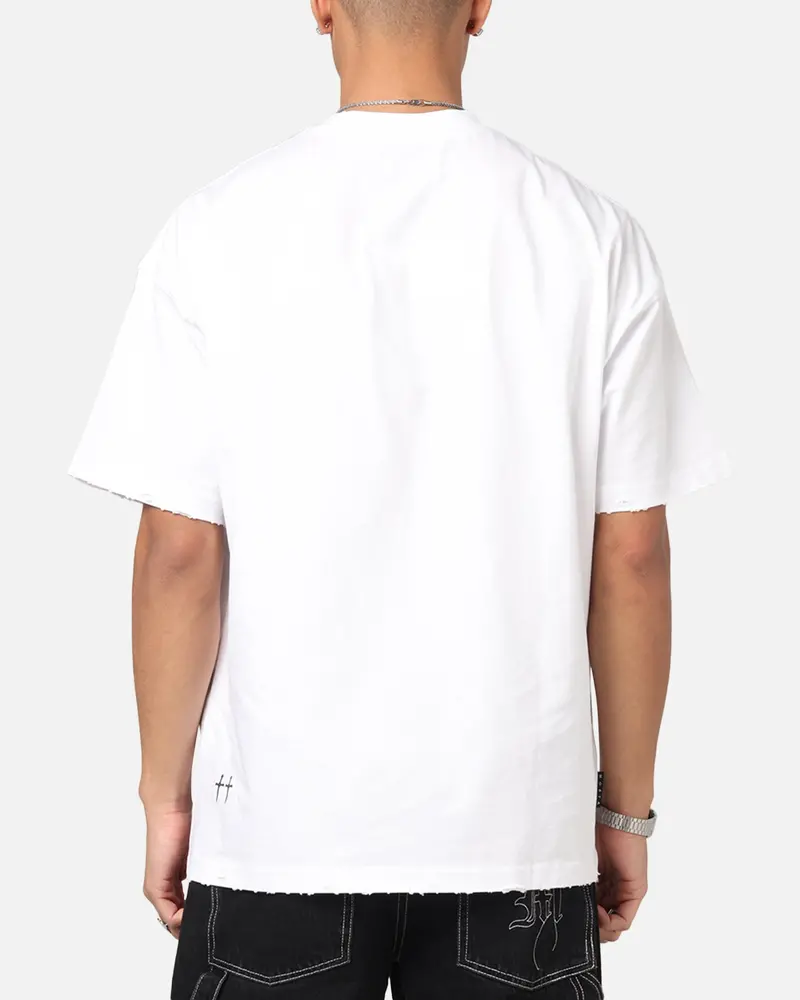Saint Morta Fray Boxy T-Shirt White 3