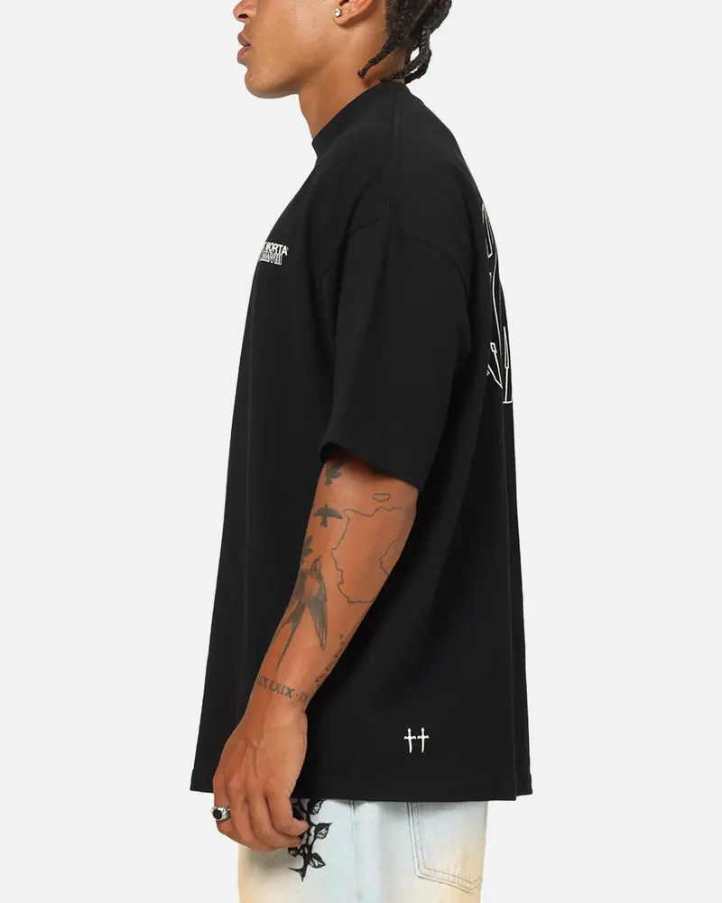 Saint Morta Global Boxy T-Shirt Black 6