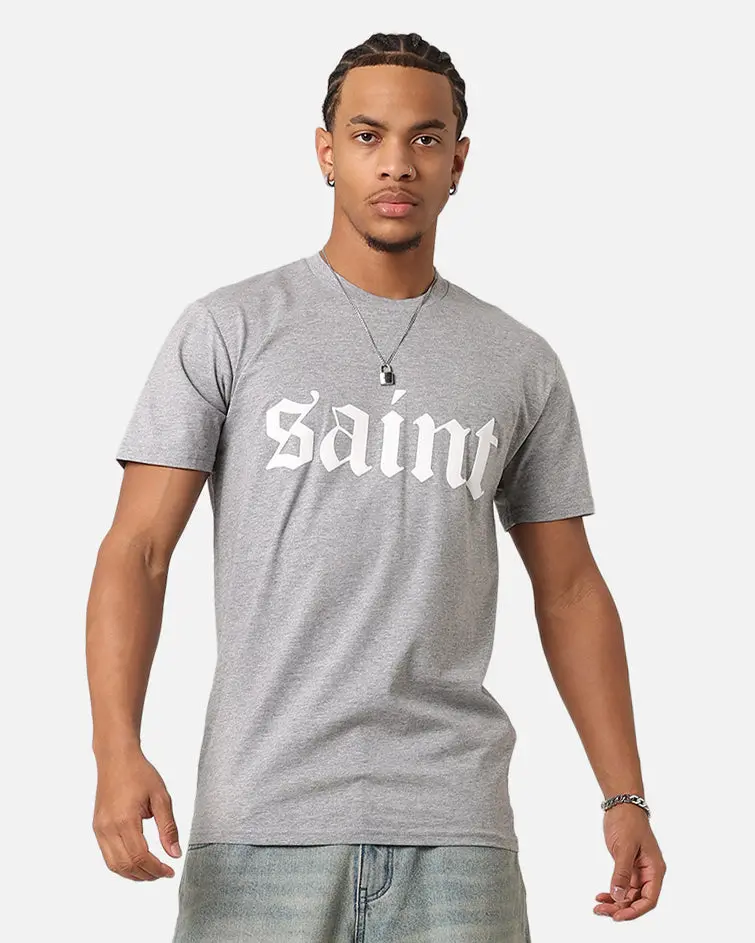 Saint Morta Gothic T-Shirt Grey Marle 1