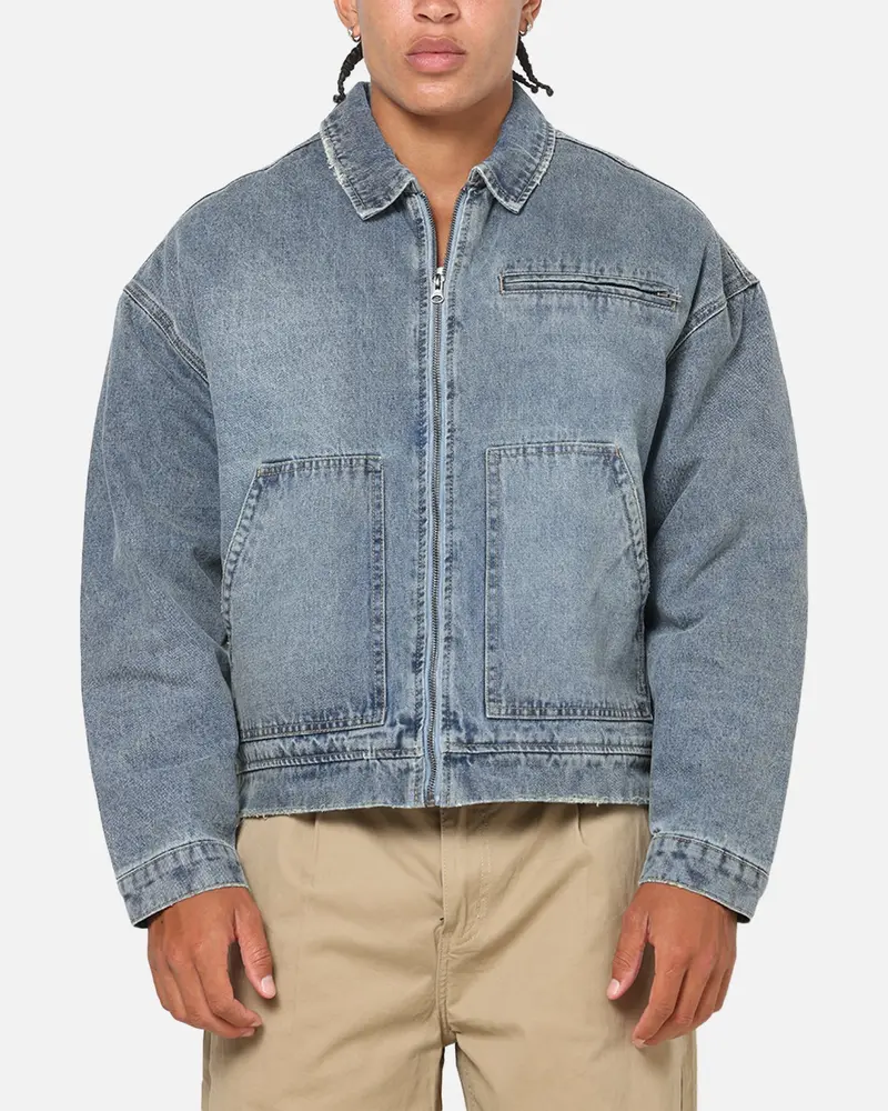 Saint Morta Halo Zip Jacket Dirty Denim 1