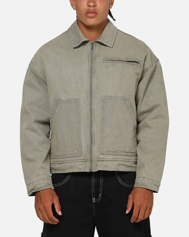 Saint Morta Halo Zip Jacket Washed Grey 1