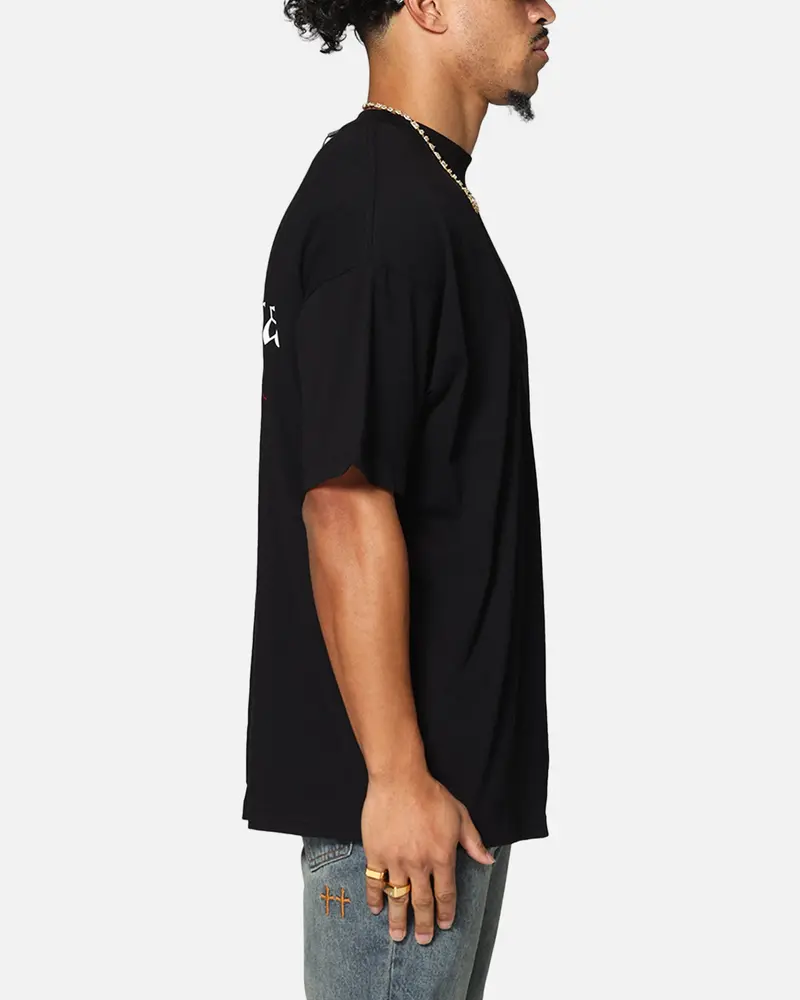 Saint Morta Heritage Boxy T-Shirt Black/Red 5