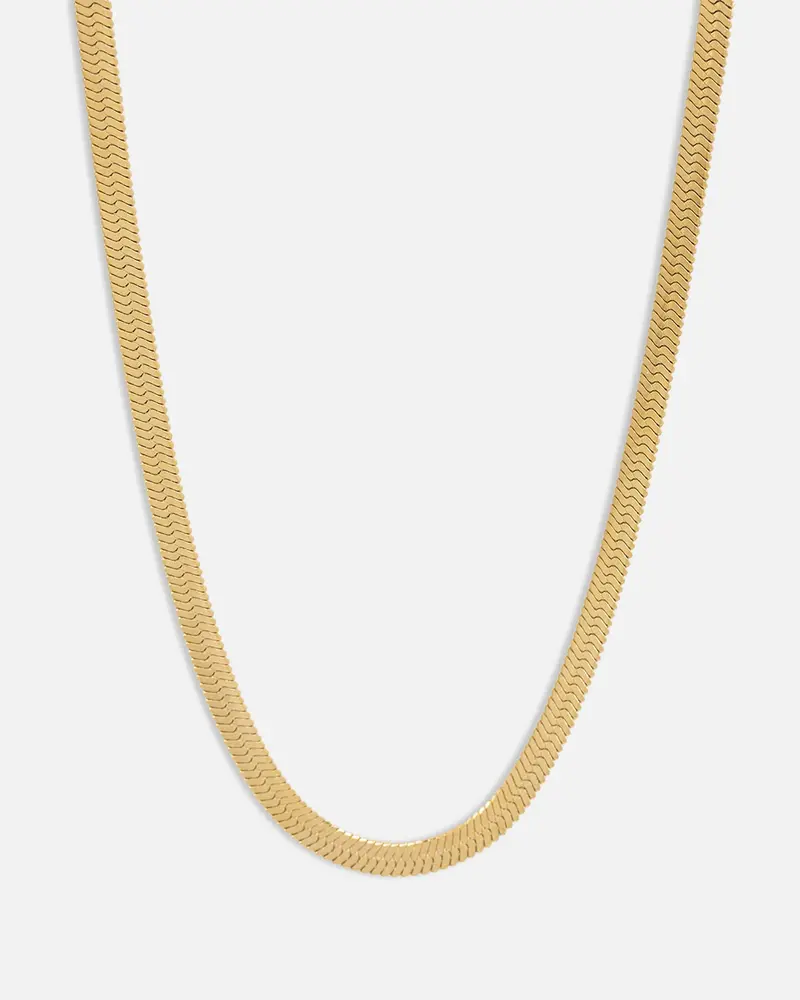Saint Morta Herringbone Necklace Gold 1