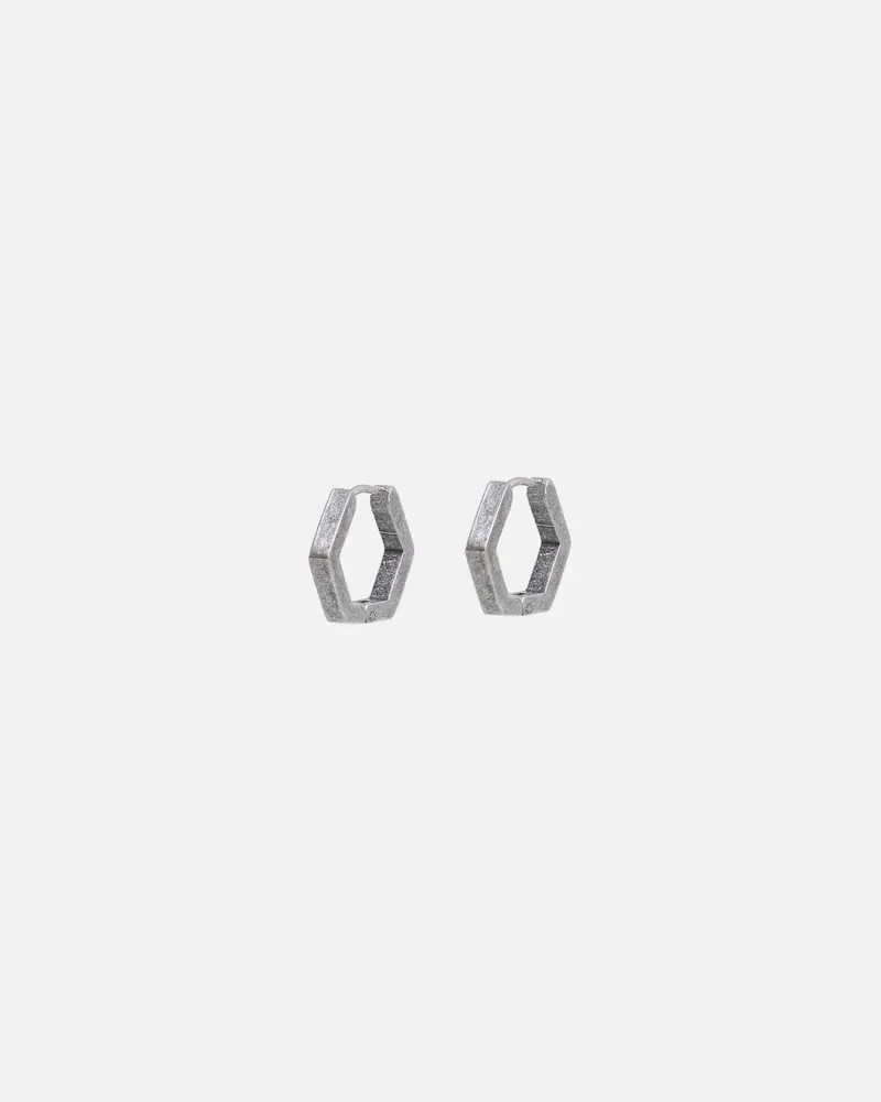 Saint Morta Hex Earrings Antique Silver 1