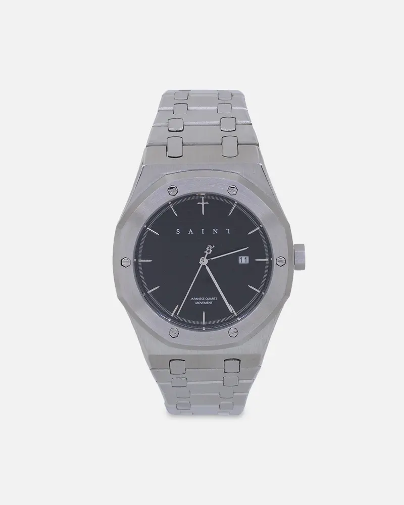 Saint Morta Hex Premiere Watch Silver/Black 1
