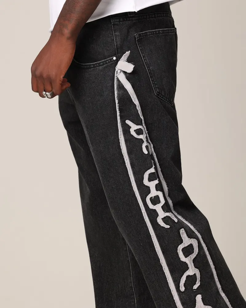 Saint Morta Holy Ghost Flared Jeans Black Wash 3