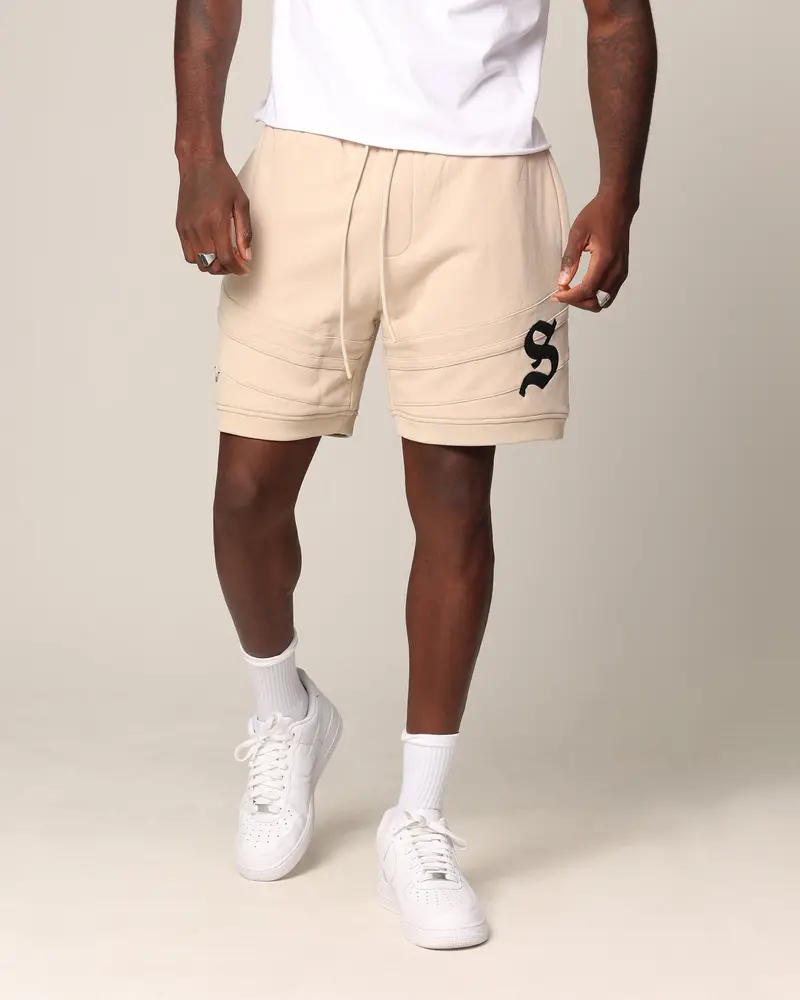 Saint Morta Homebase Fleece Shorts Stone 1