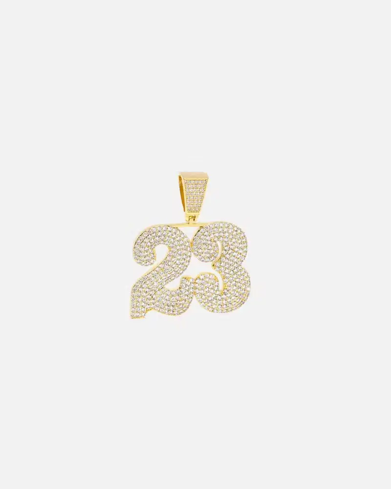Saint Morta Iced 23 Pendant Iced Gold 1