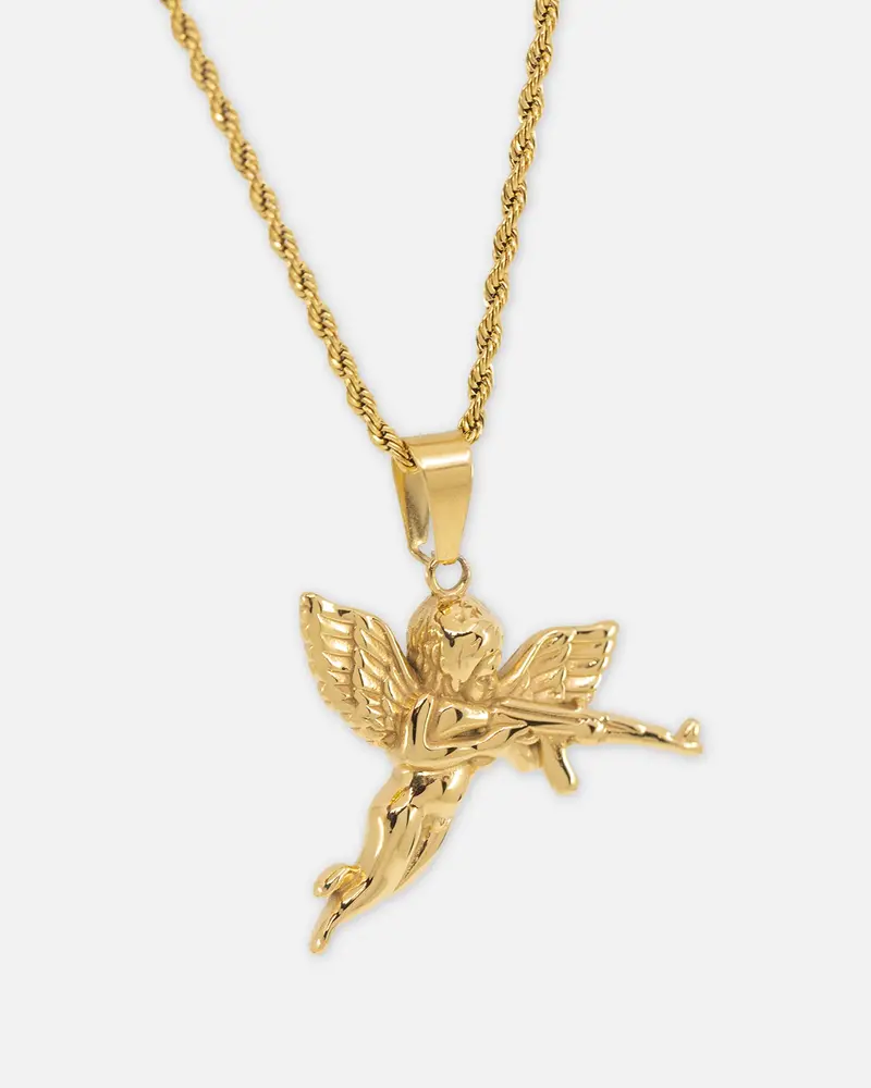Saint Morta Jilted Cupid Pendant Gold 1