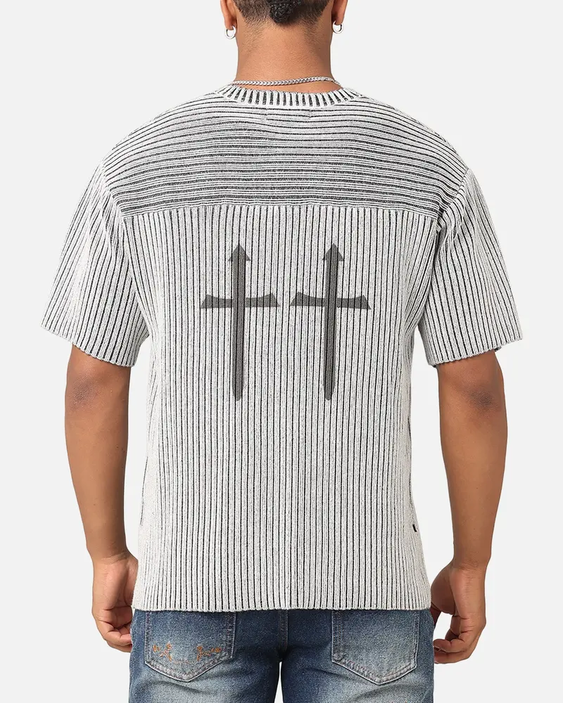 Saint Morta Knitted Football Jersey Grey 1