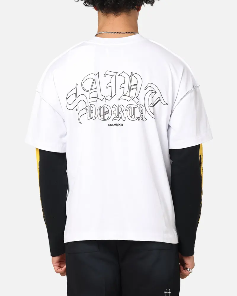 Saint Morta La Flame Long Sleeve T-Shirt White/Black 1