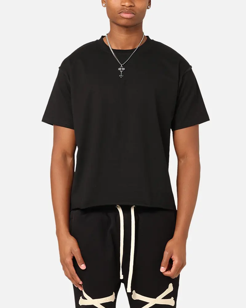 Saint Morta Lafayette Cropped T-Shirt Black 1