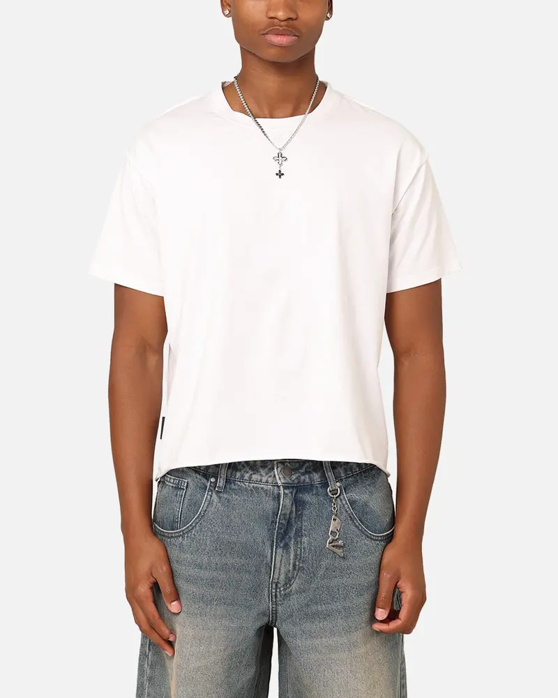 Saint Morta Lafayette Cropped T-Shirt White 1