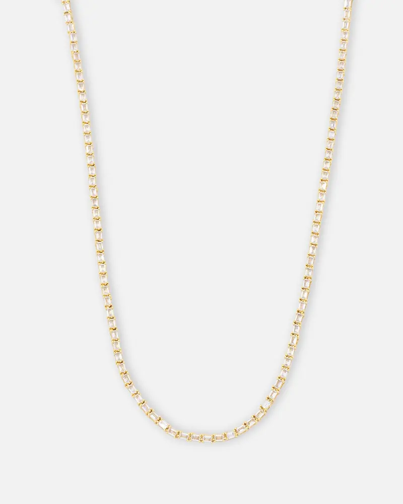Saint Morta Landscape Baguette Chain Iced Gold 1