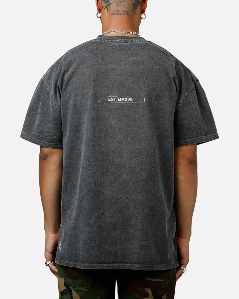 Saint Morta Liberty Boxy T-Shirt Black Wash 2