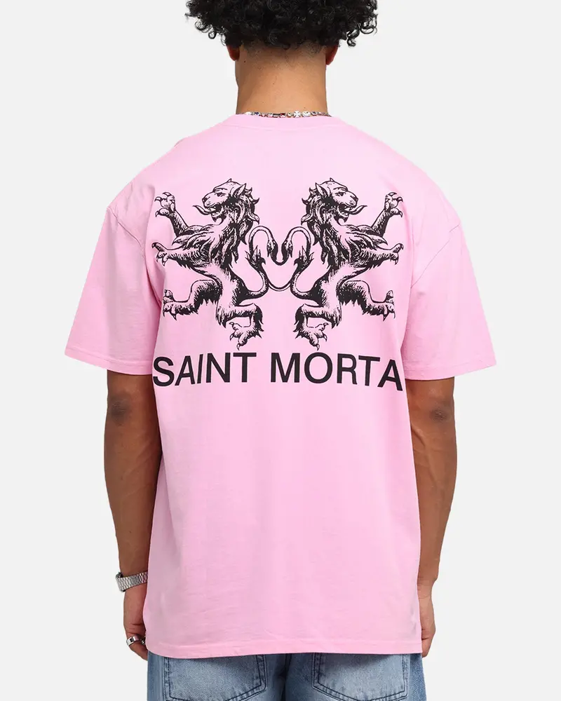 Saint Morta Lover Club Boxy T-Shirt Pink 1