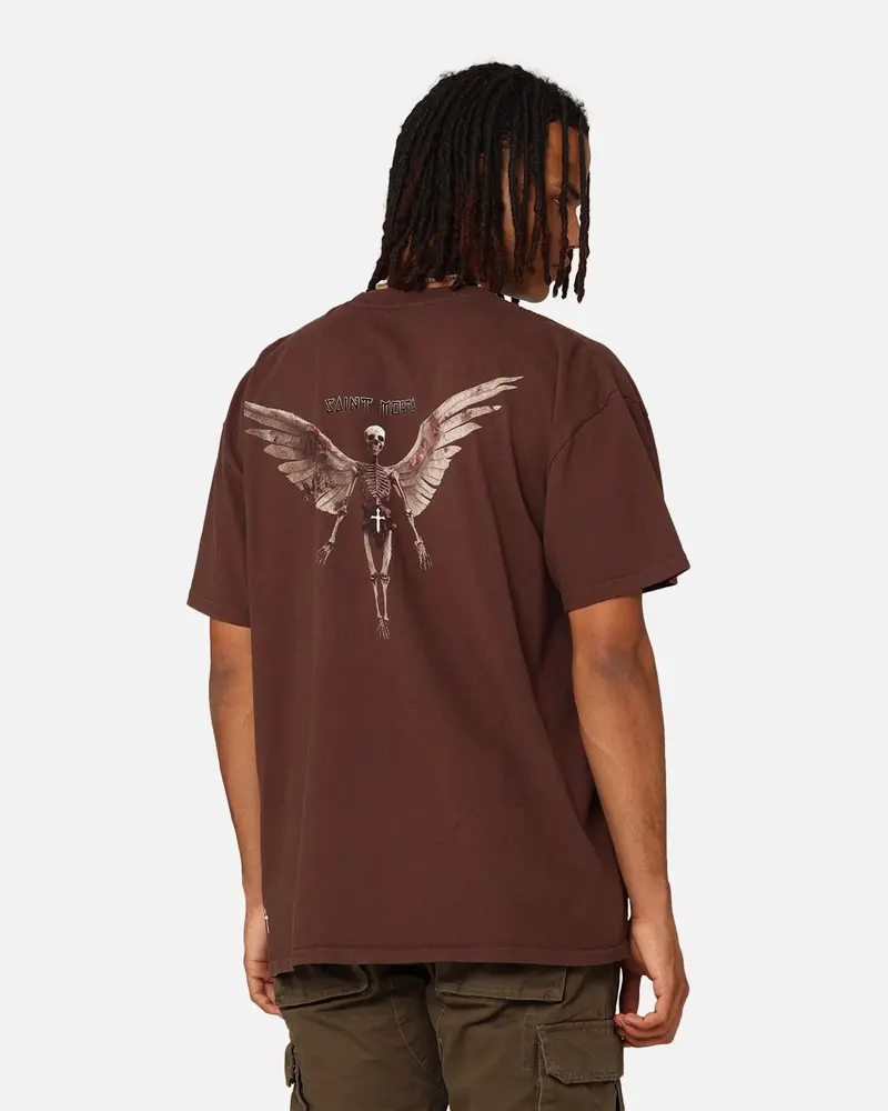 Saint Morta Momento Mori T-Shirt Dark Brown 1