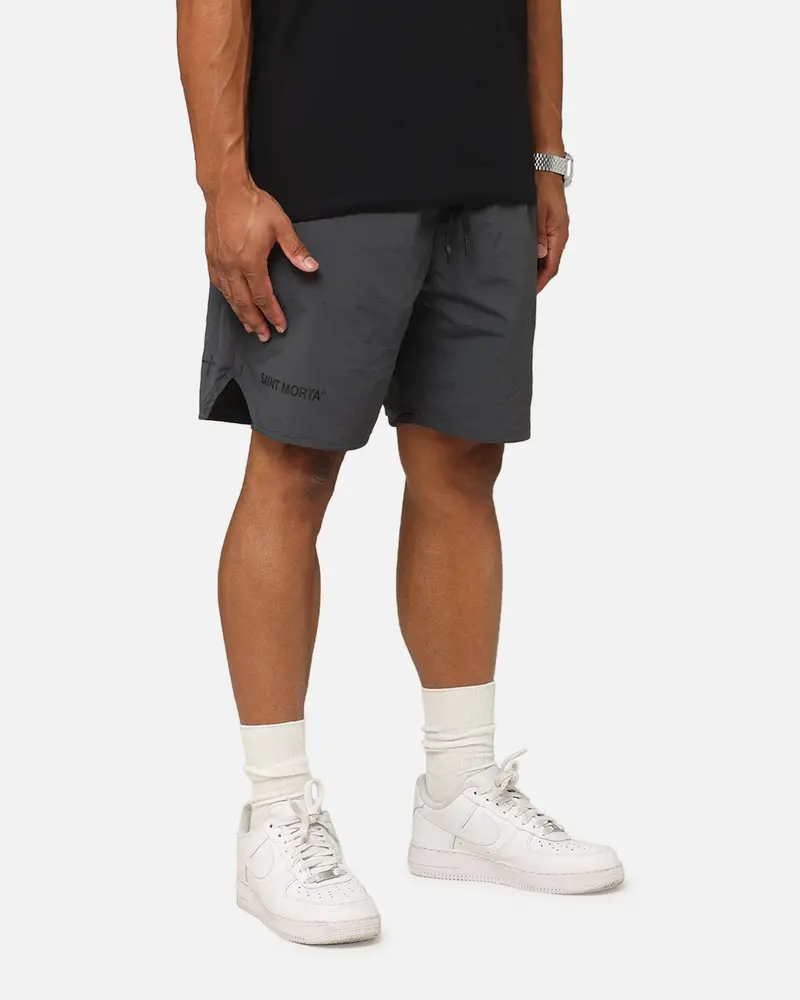 Saint Morta Official Nylon Shorts Dark Grey 1
