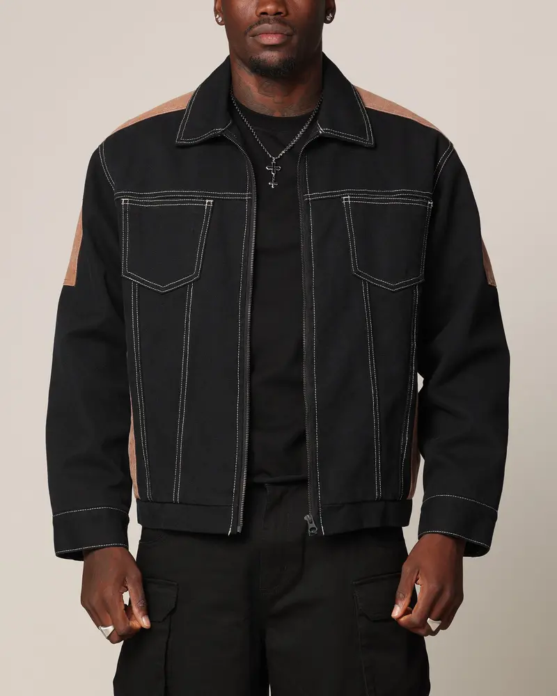 Saint Morta Outlaw Rodeo Jacket Black/Brown 1