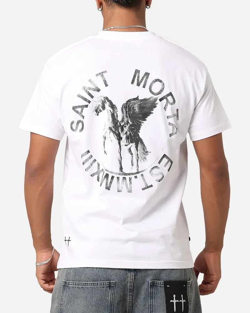 Saint Morta Pegasus Lafayette T-Shirt White 1