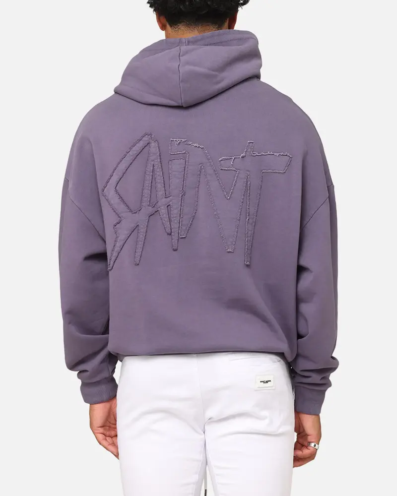 Saint Morta Pericles Applique Hoodie Purple 1