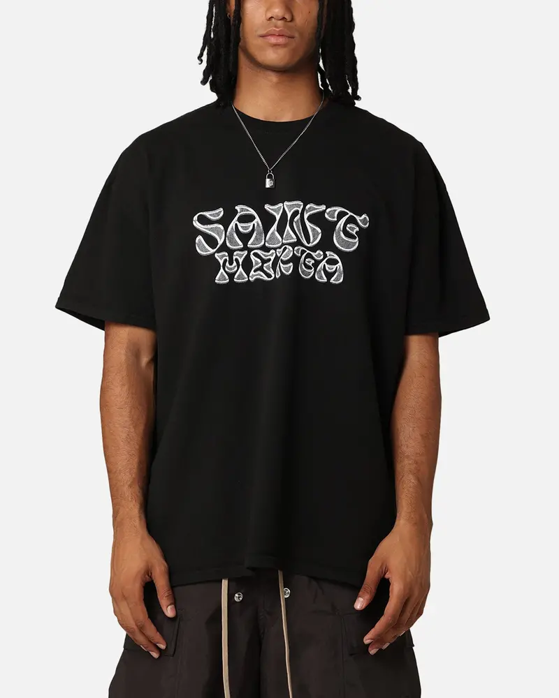 Saint Morta Platinum Chrome T-Shirt Black 1