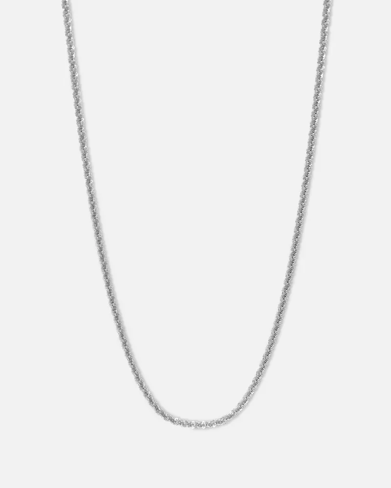 Saint Morta Popcorn Chain White Gold 1