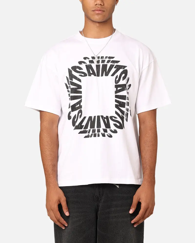 Saint Morta Rave Drop Shoulder T-Shirt White 1