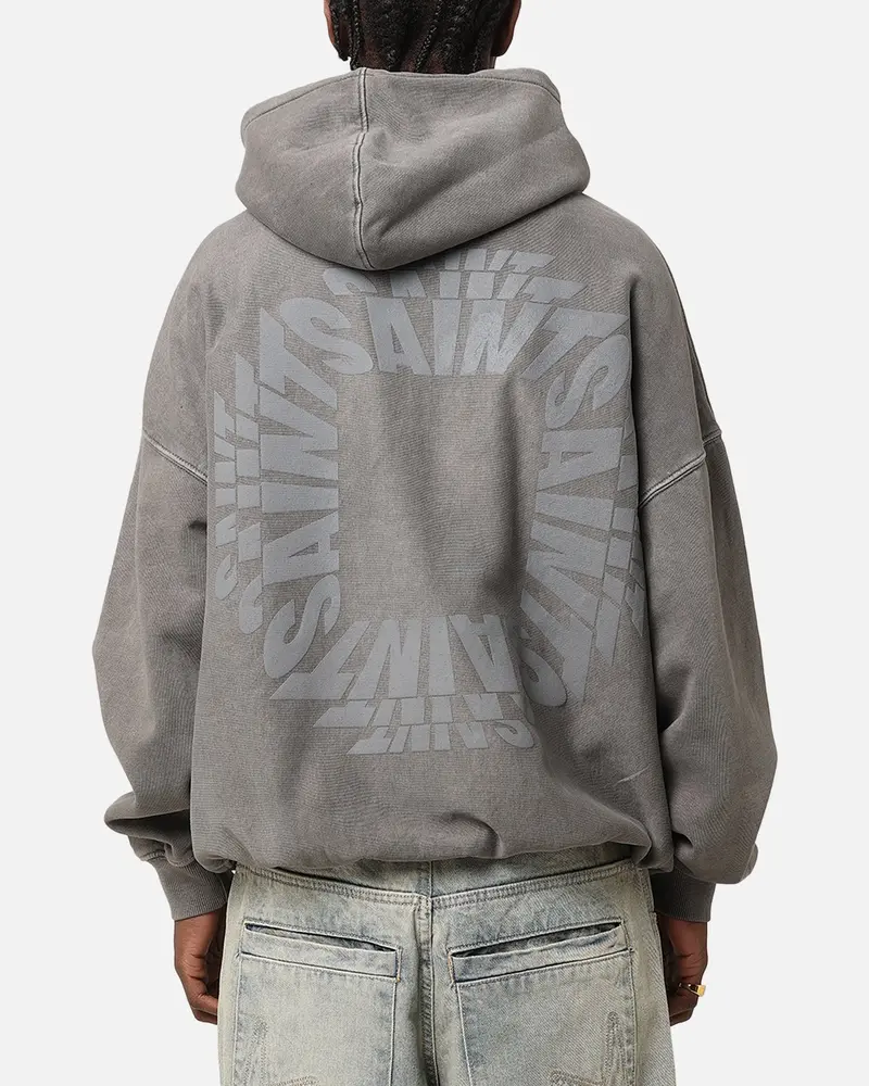 Saint Morta Rave Premium Hoodie Washed Charcoal 1