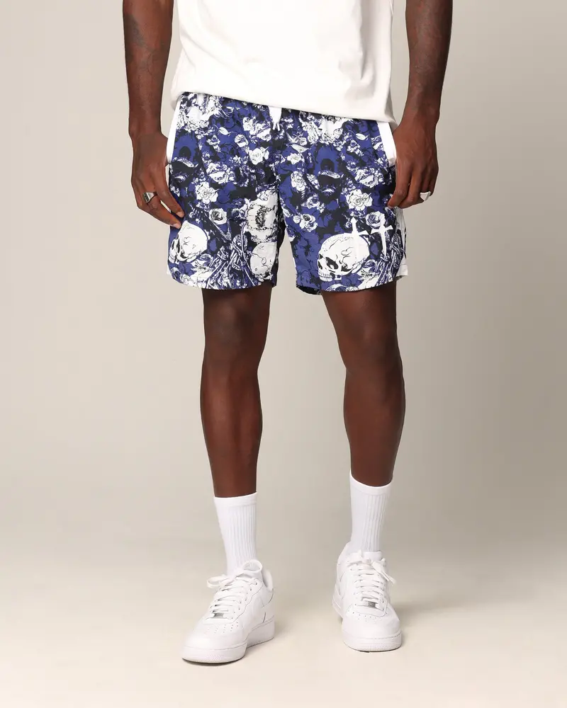 Saint Morta Relic Nylon Shorts Blue/White 1