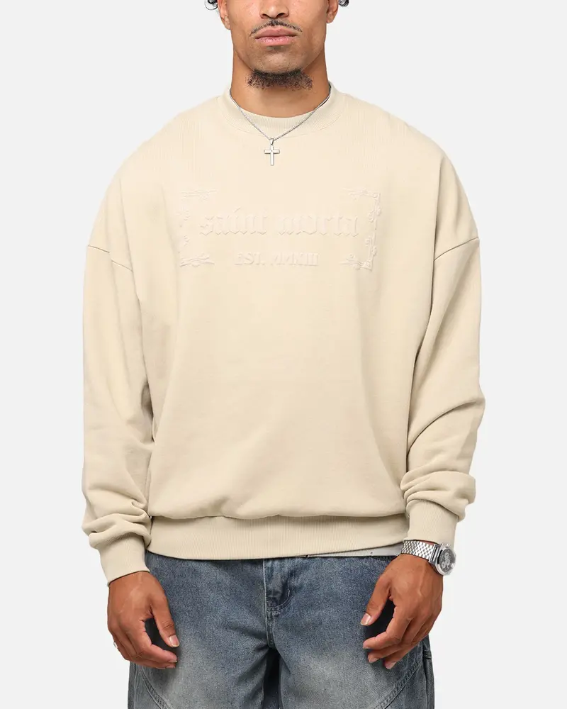 Saint Morta Repentant Heart Crewneck Stone 1