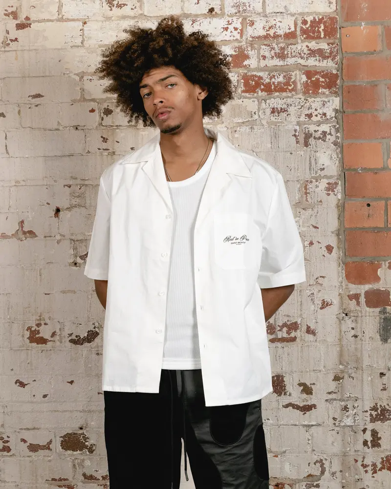 Saint Morta Rest In Peace Short Sleeve Shirt Off White 1
