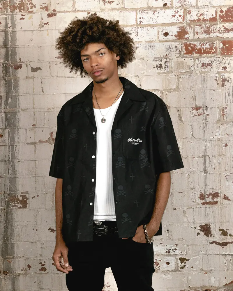 Saint Morta Rest In Pieces Short Sleeve Shirt Black 1