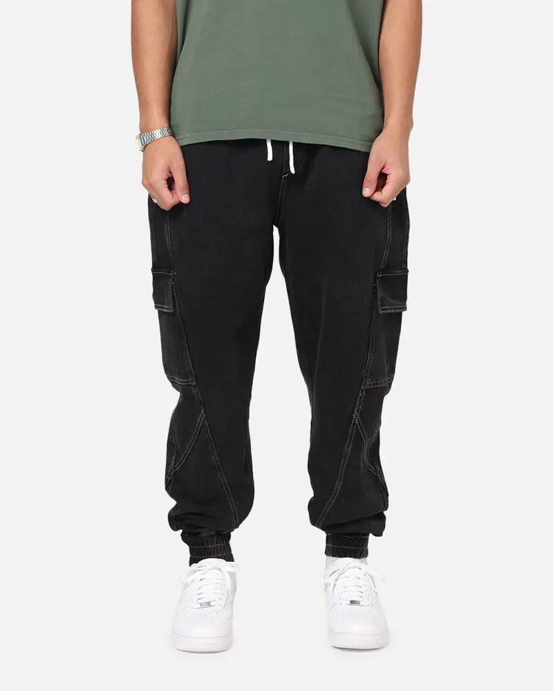 Saint Morta Rodeo Denim Joggers Black Shadow 1