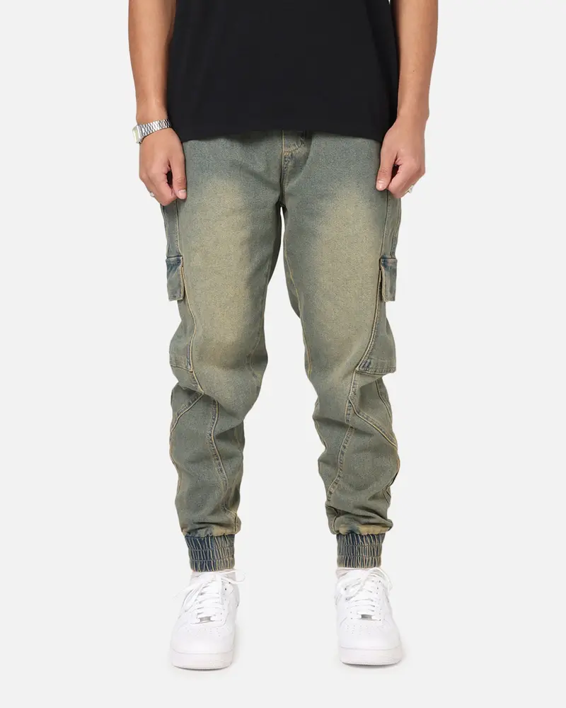 Saint Morta Rodeo Denim Joggers Dirty Blue 1