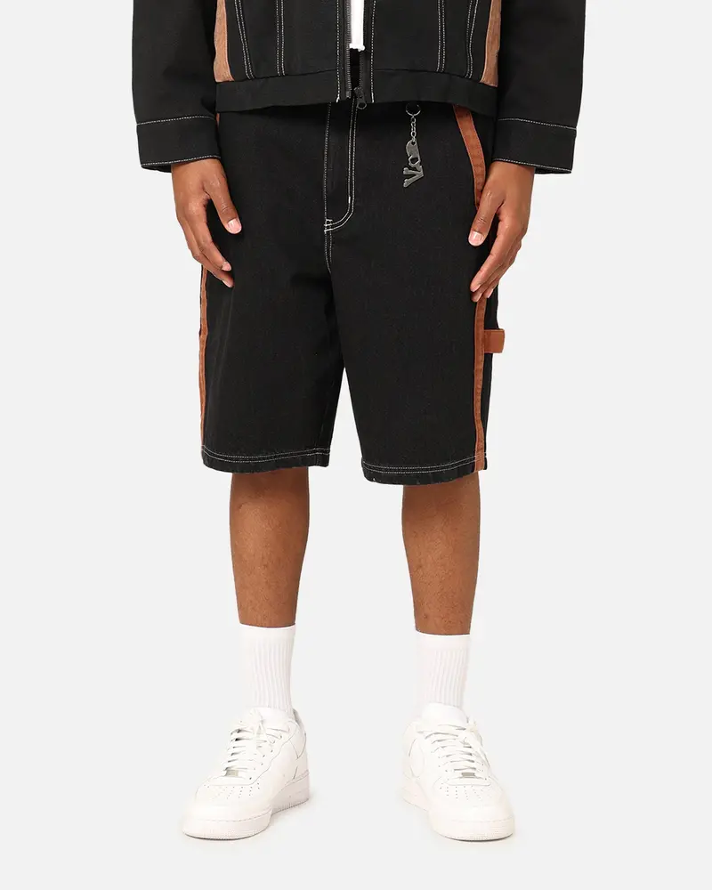 Saint Morta Rodeo Denim Shorts Black 1