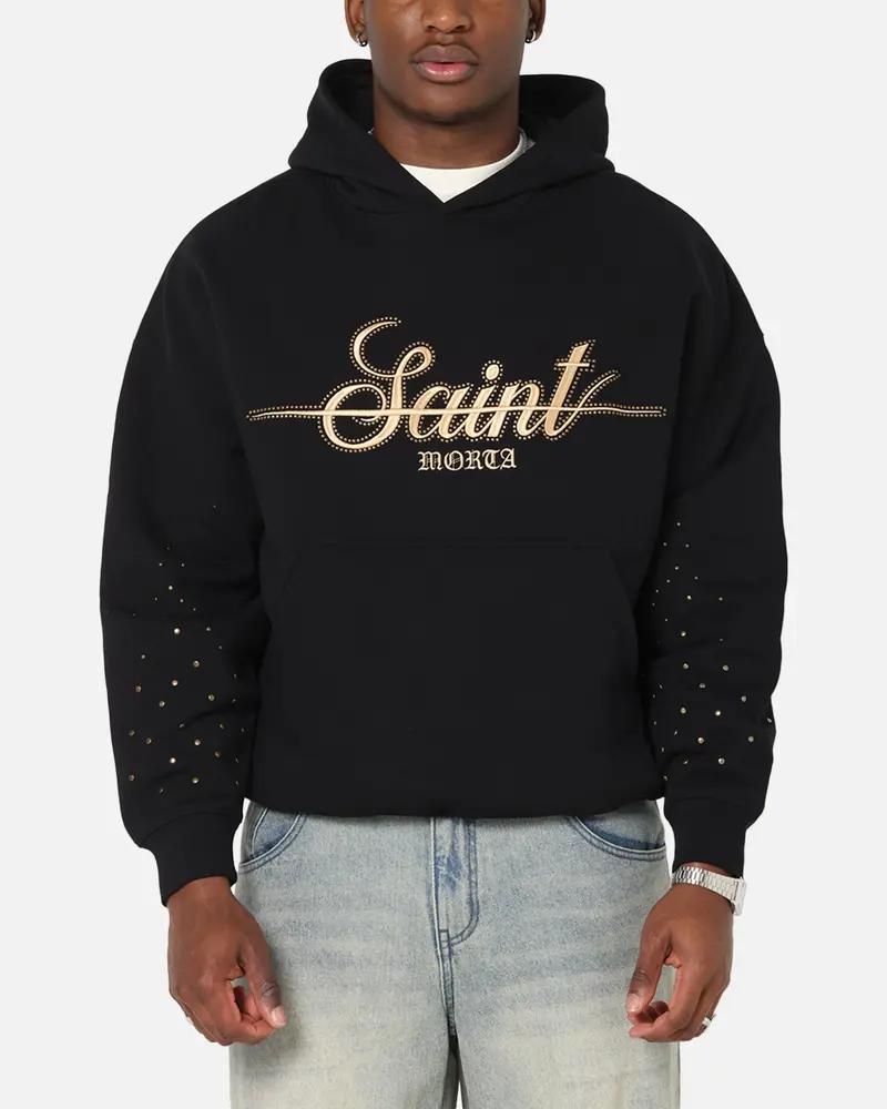 Saint Morta Rodeo Drive Boxy Hoodie Black 1