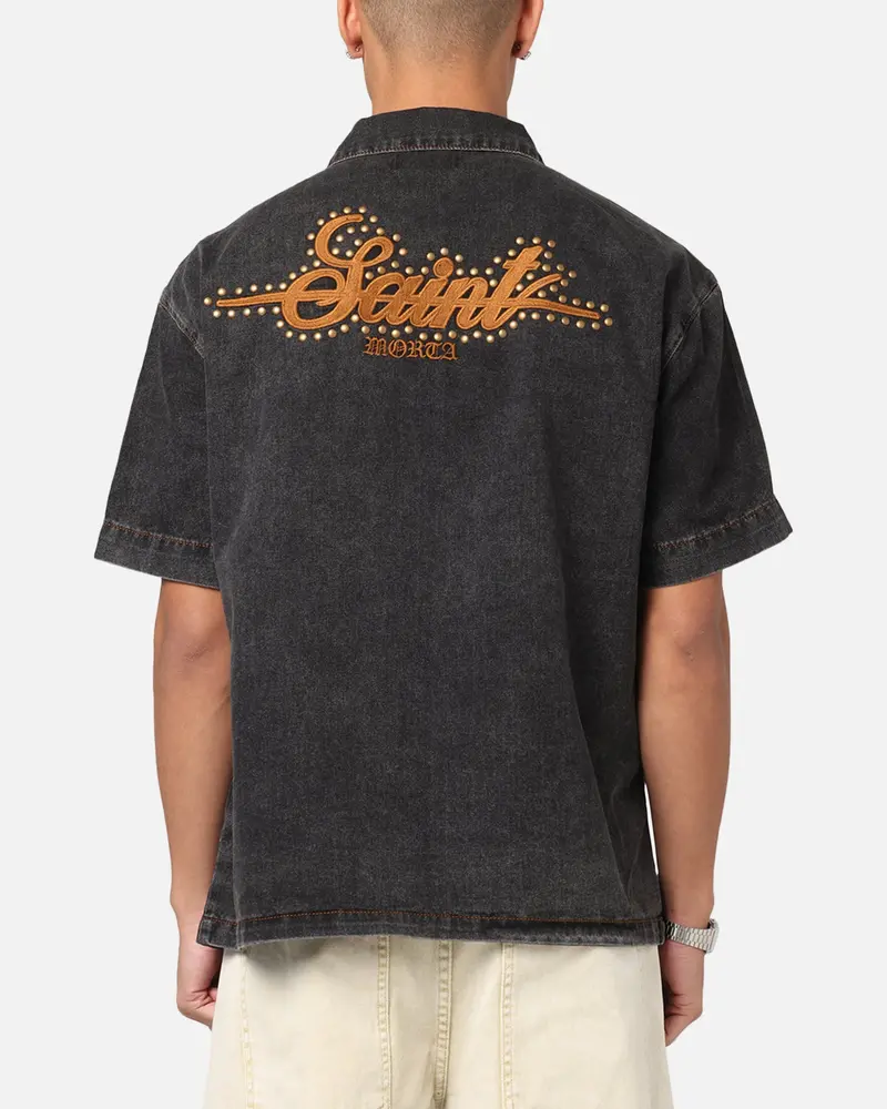 Saint Morta Rodeo Drive Button Up Shirt Black 1