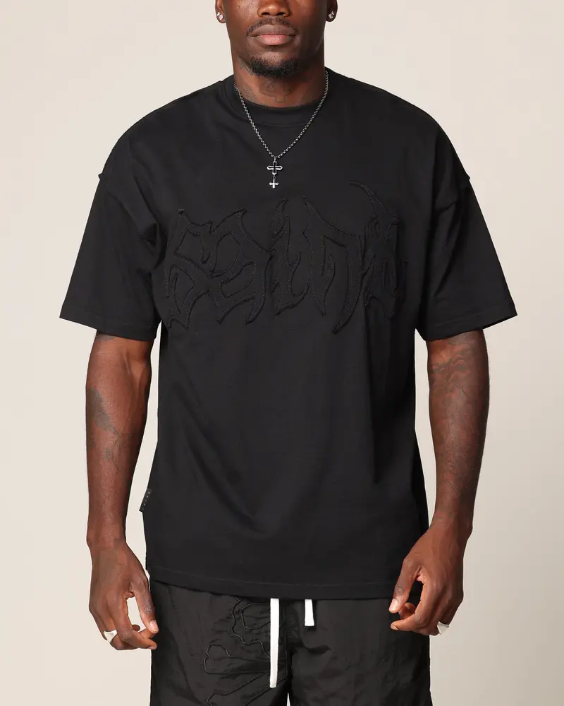 Saint Morta Rodeo Metal Boxy T-Shirt Black 1