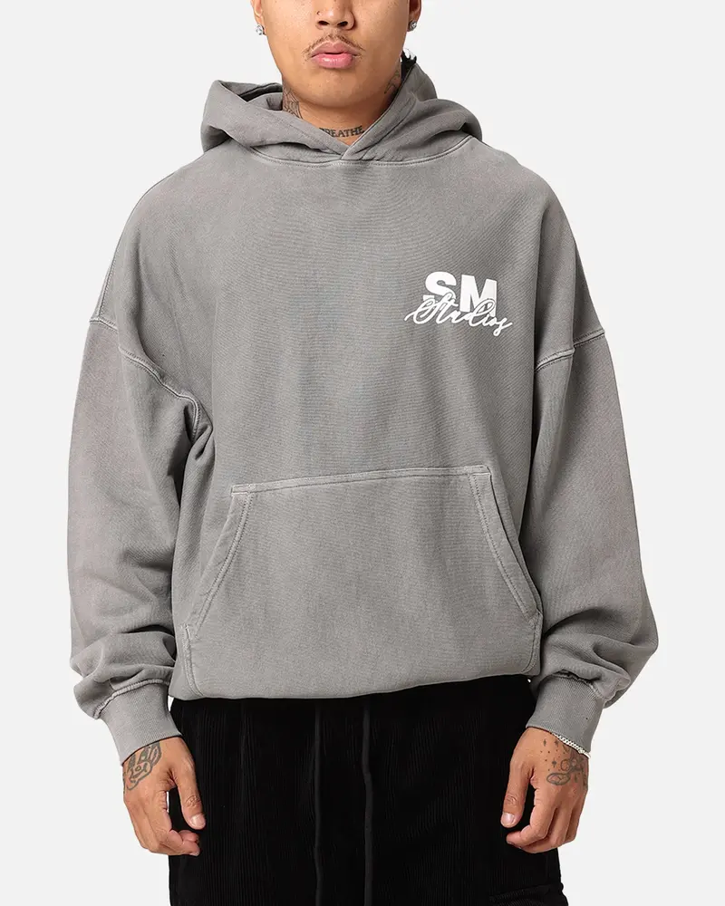 Saint Morta Saint Studios Hoodie Washed Charcoal 1