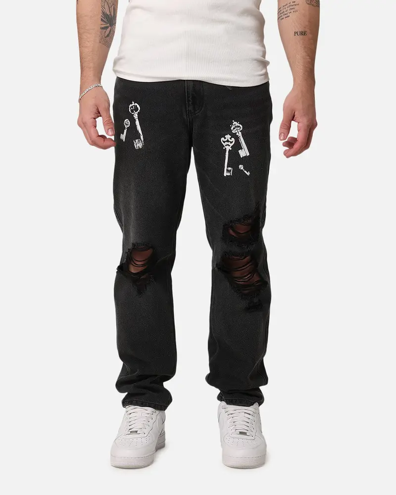 Saint Morta Skeleton Key Psykhe Jeans Black Shadow 1