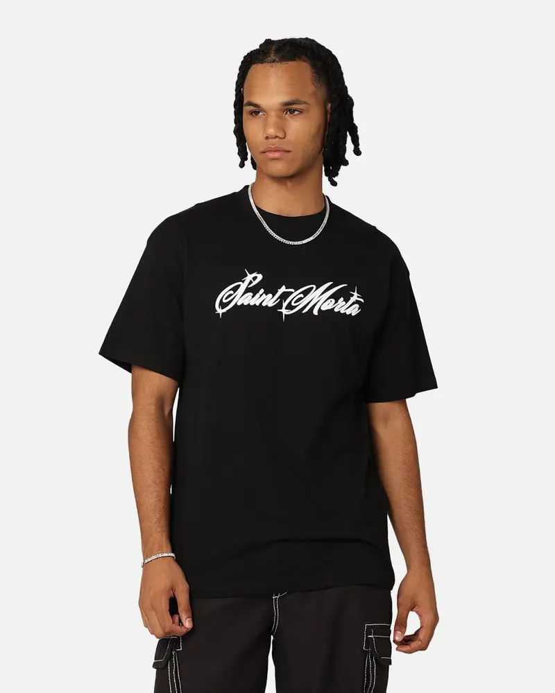 Saint Morta Solar Flare Drop T-Shirt Black 1