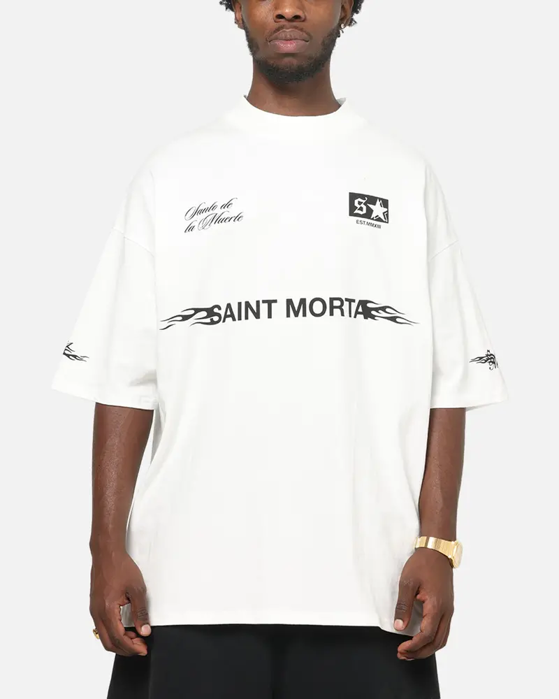 Saint Morta Speed Racing Boxy T-Shirt Off White 1