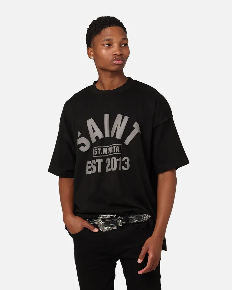 Saint Morta St Morta Boxy T-Shirt Black/Black 1