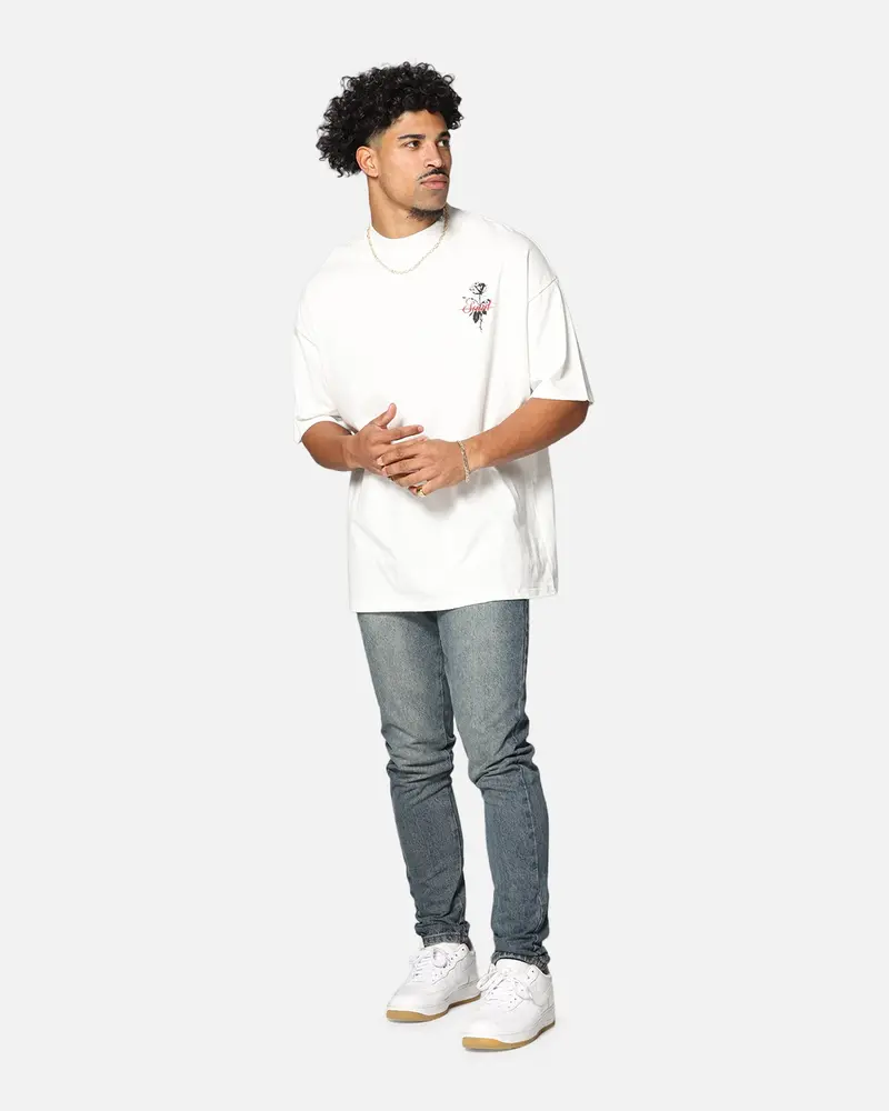 Saint Morta St Valentine Mock Neck T-Shirt Off White 4