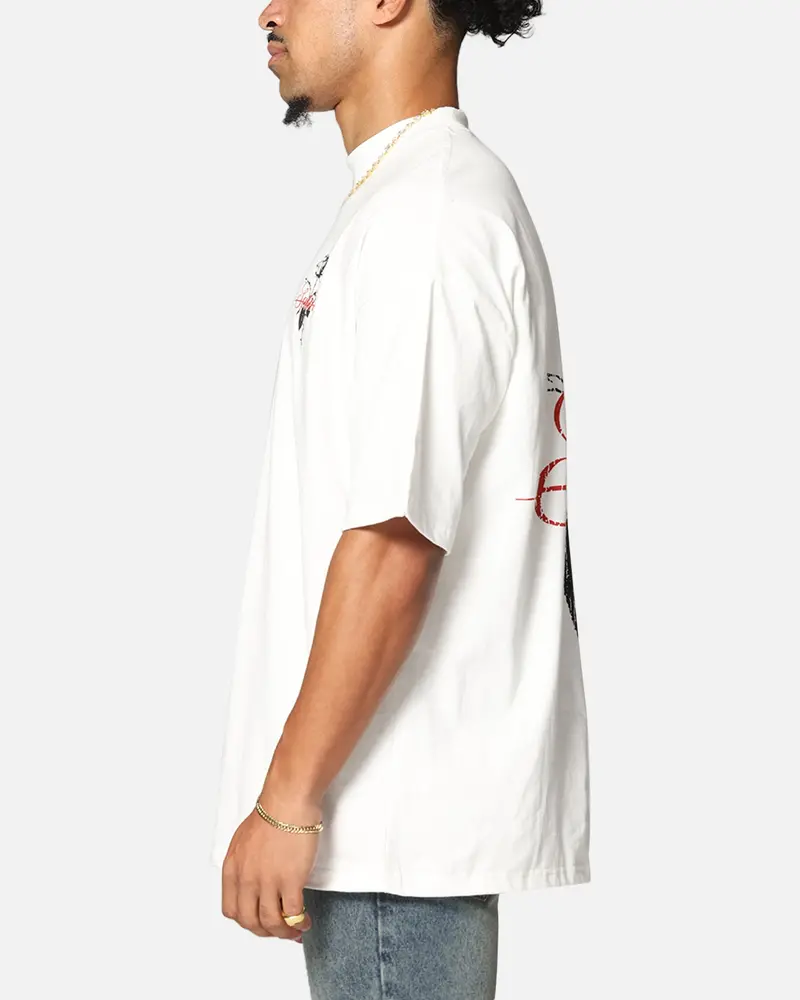 Saint Morta St Valentine Mock Neck T-Shirt Off White 6