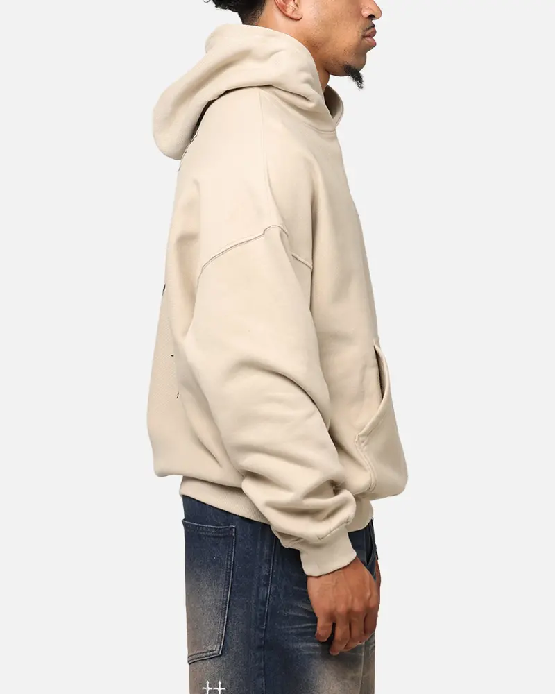 Saint Morta St Valentines Boxy Hoodie Stone 5