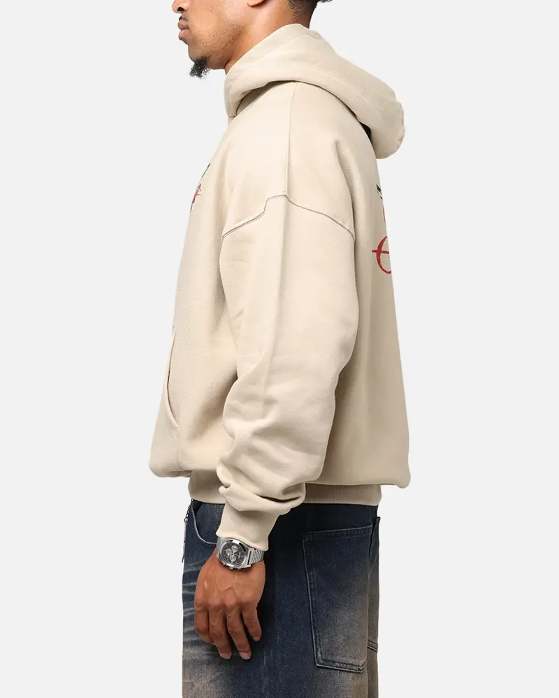 Saint Morta St Valentines Boxy Hoodie Stone 6